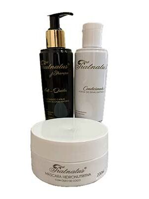 Trio para Crescimento, AntiQueda + Nutrição (1 shampoo + 1 condicionador + 1 mascara) cada um 200ML