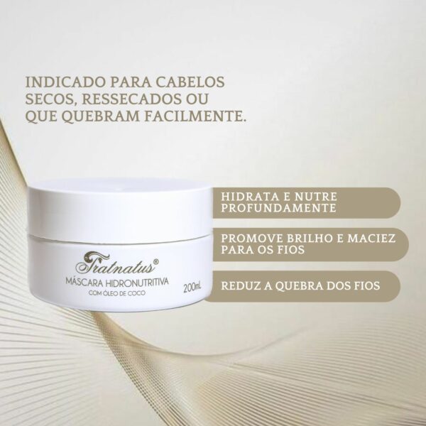 Trio para Crescimento, AntiQueda + Nutrição (1 shampoo + 1 condicionador + 1 mascara) cada um 200ML - Image 4