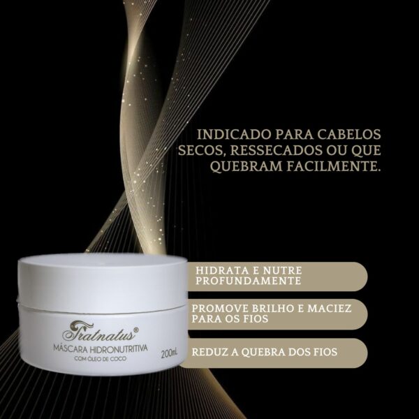 Trio para Crescimento, AntiQueda + Nutrição (1 shampoo + 1 condicionador + 1 mascara) cada um 200ML - Image 8