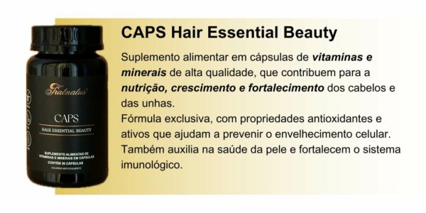 CAPS Hair Essential Beauty (próximo do vencimento- vence em Setembro 2025) - Imagem 5