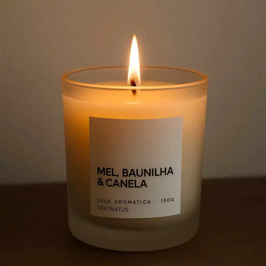 Vela Aromática - 150g - Mel, Baunilha e Canela - Imagem 4