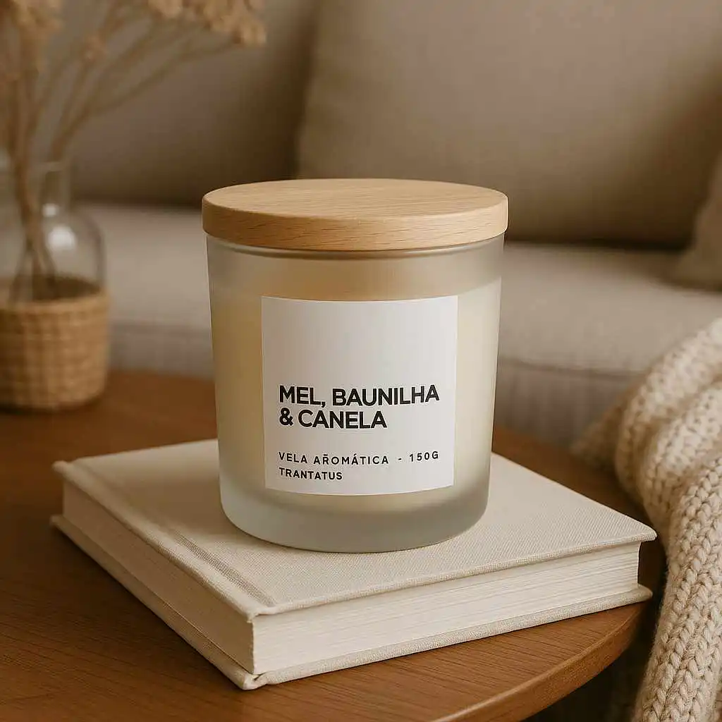 Vela Aromática - 150g - Mel, Baunilha e Canela - Imagem 3