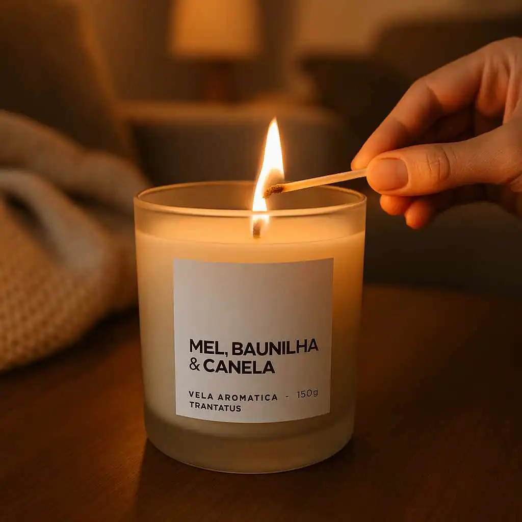 Vela Aromática - 150g - Mel, Baunilha e Canela - Imagem 2