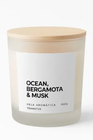 Vela Aromática Premium — OCEAN BERGAMOTA & MUSK-150g